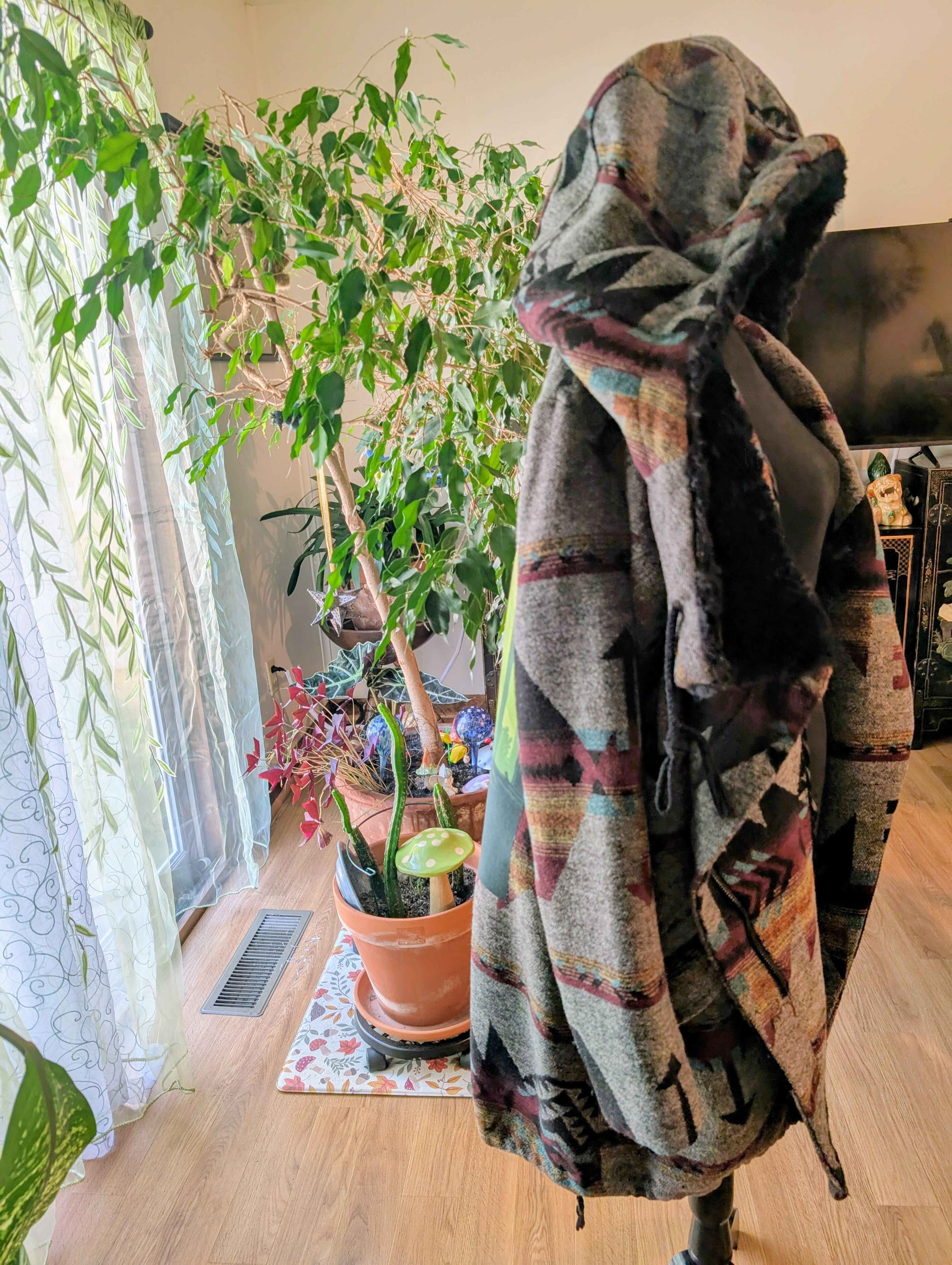 Bigfoot Coat Upcycled Steve Madden Southwestern Print