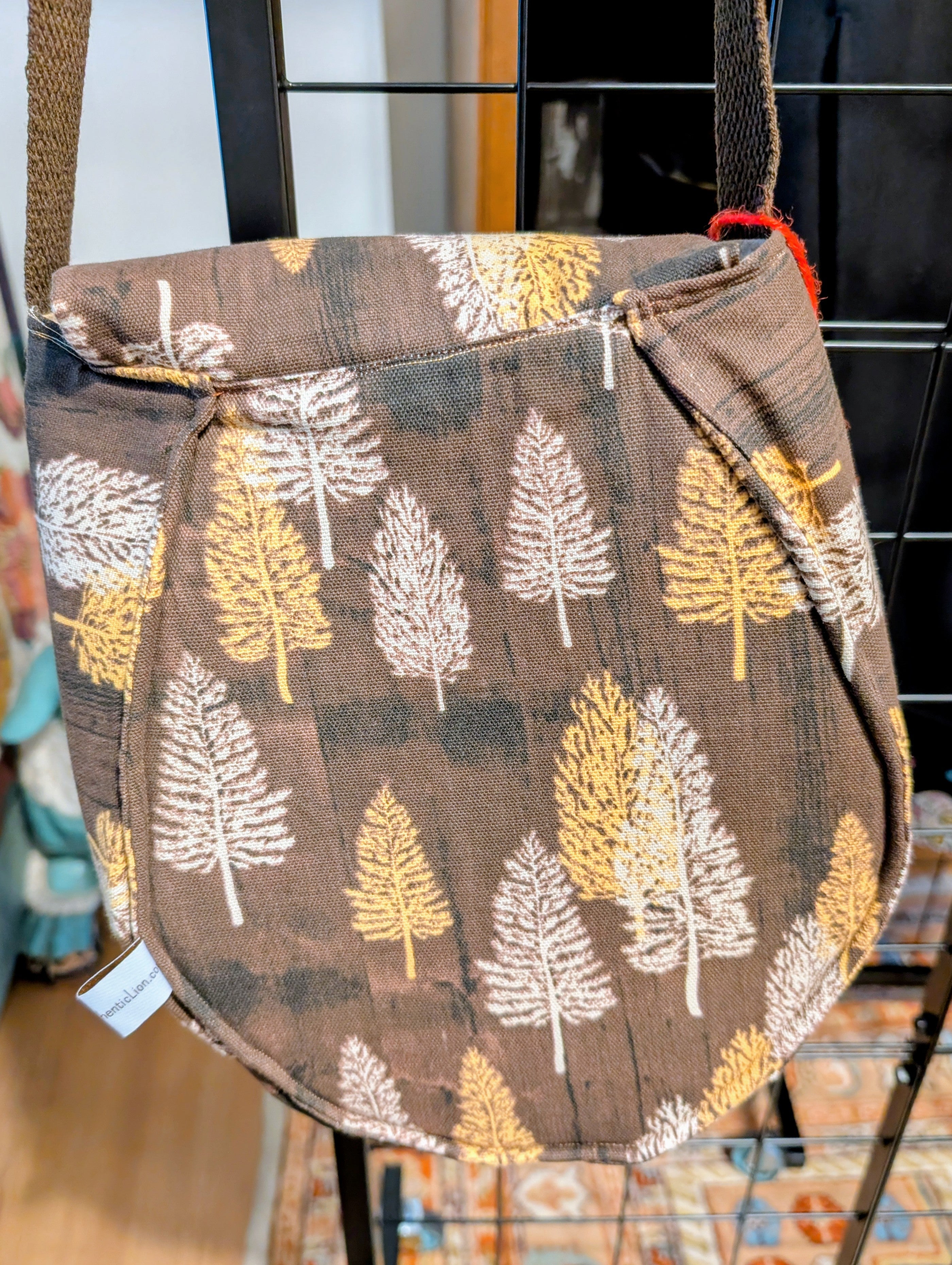 Not All Who Wander Are Lost Embroidered Feather OOAK Handbag