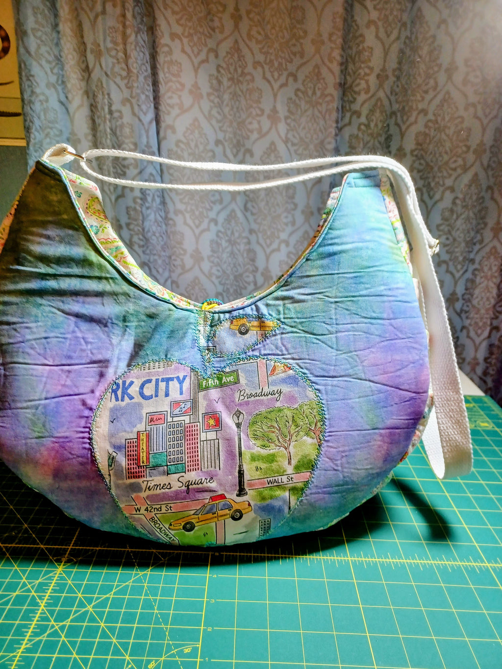 The BIG Apple NYC Quilted Applique OOAK Handbag