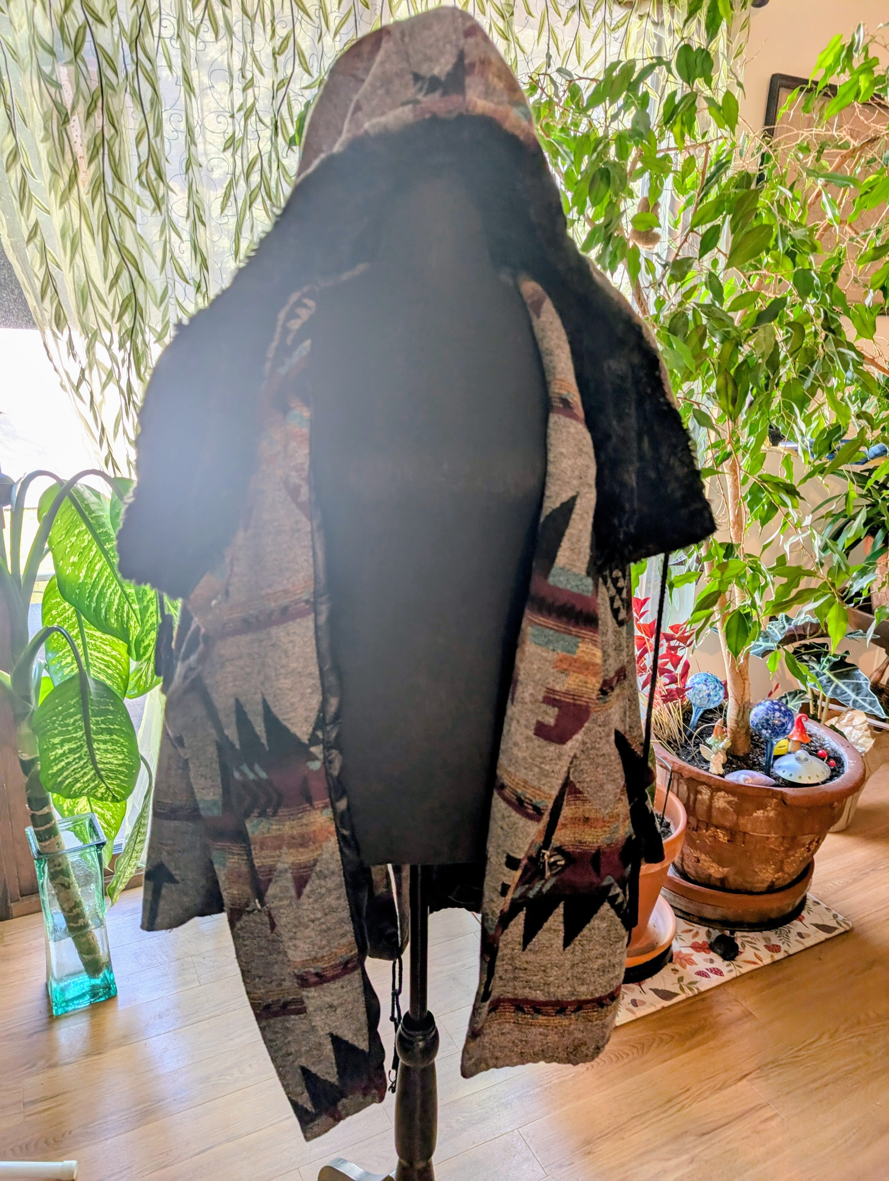 Bigfoot Coat Upcycled Steve Madden Southwestern Print